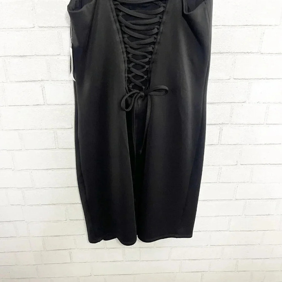 Torrid Black Corset Back Bodycon Sleeveless Dress Women's Plus Size 1X NEW - Picture 3 of 11